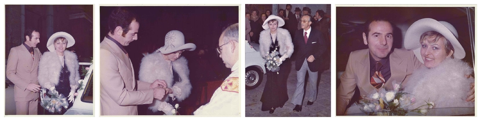 Mama and Papa on their wedding day circa 1973. Her freinds still remark on how sbeautiful she was on that day. 