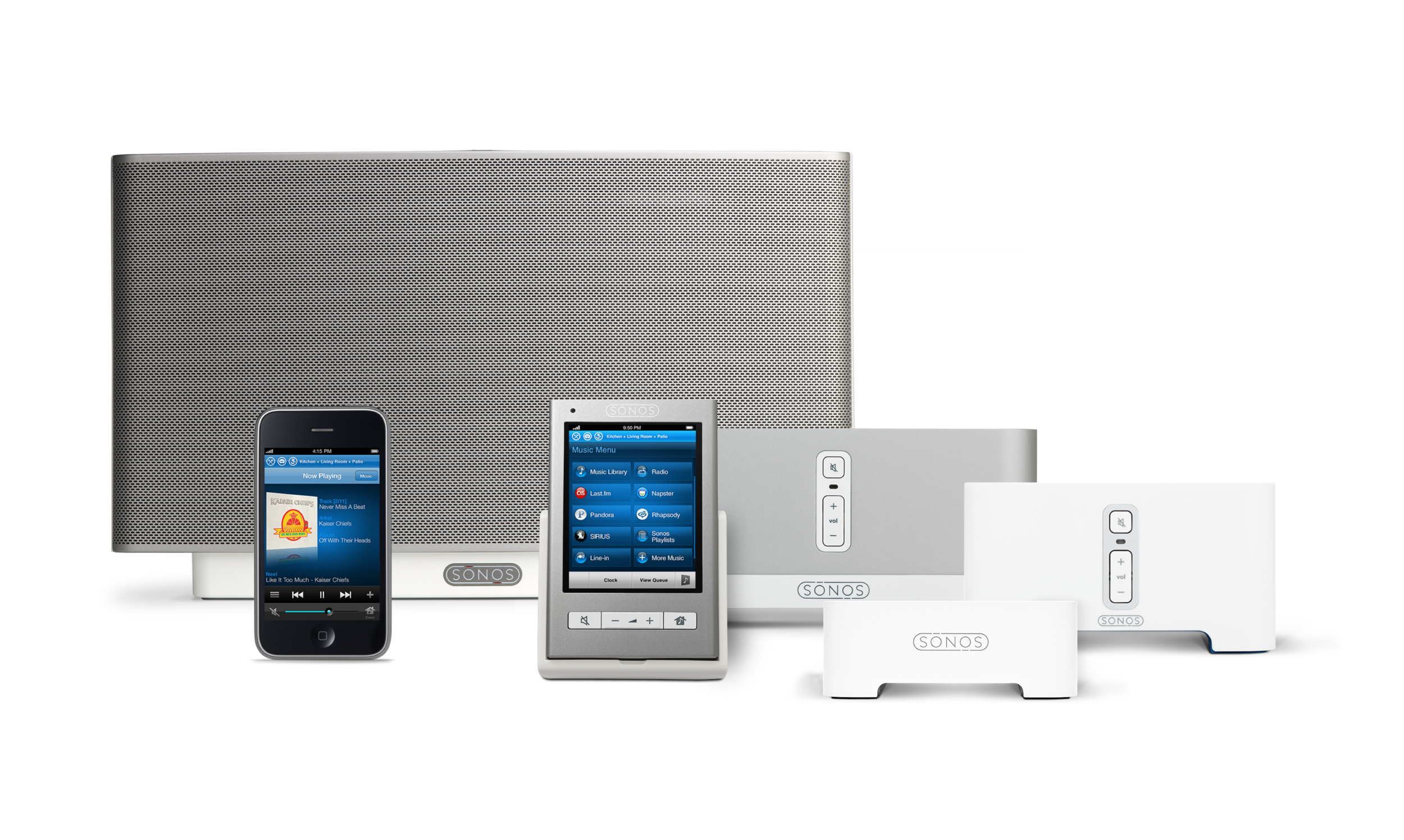 The first generation Sonos family of products designed by Y Studios