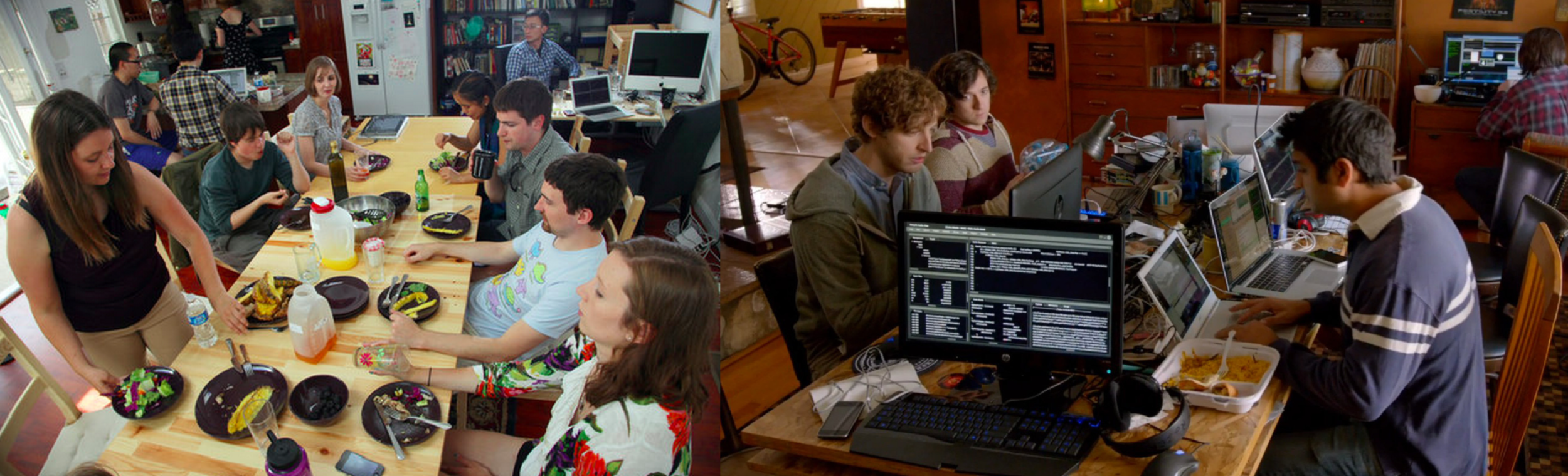 Hacker Homes: real life hacker hostel vs. reel life co-living (Photo Credit: HBO Silicon Valley)