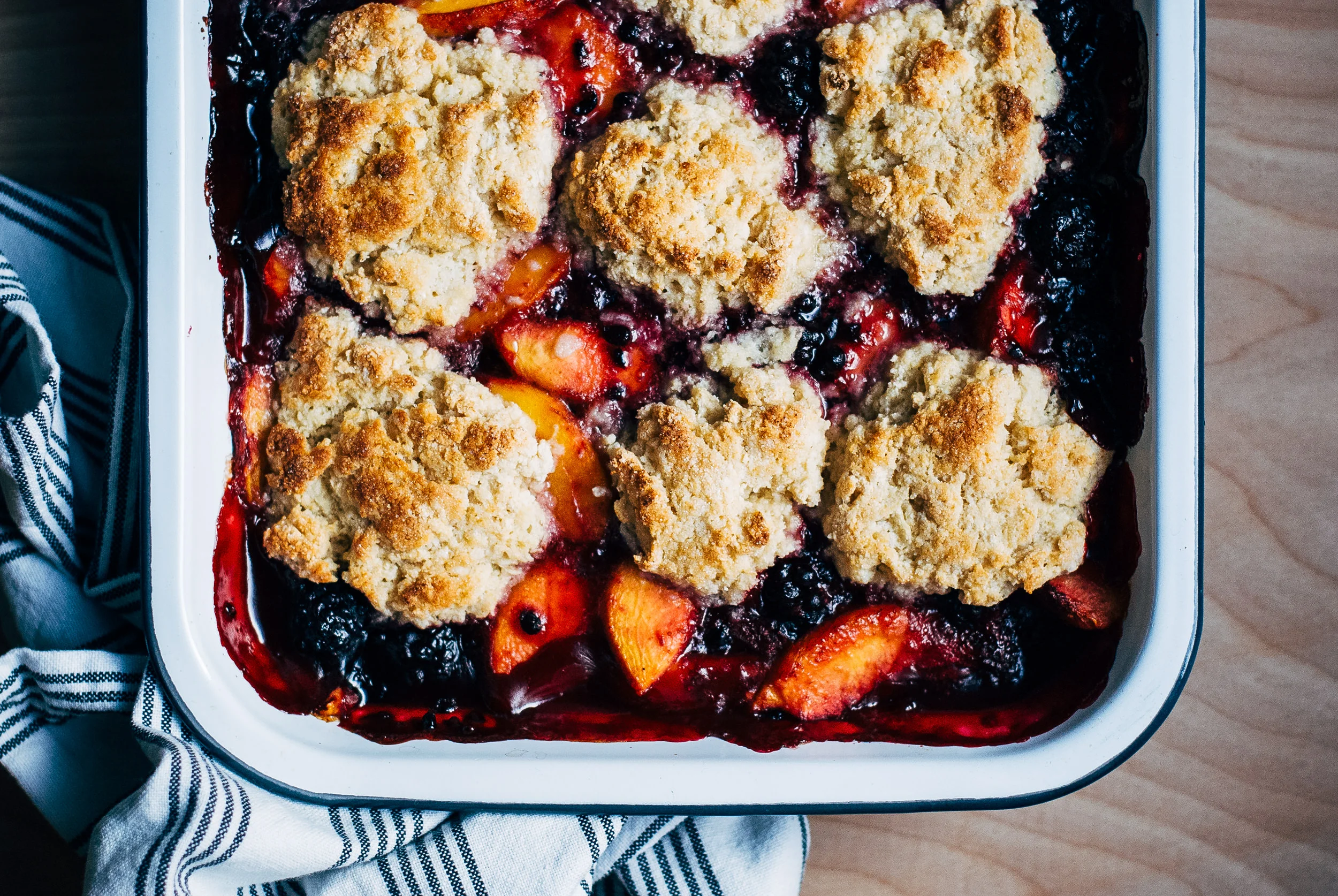 Blackberry Peach Cobbler