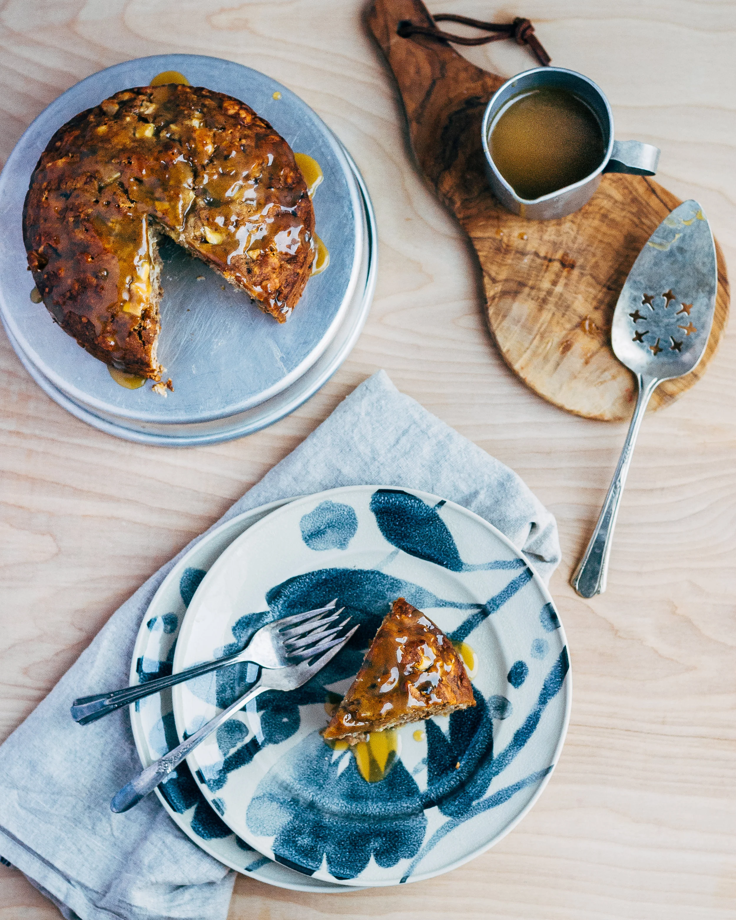 Sticky Apple Date Cake