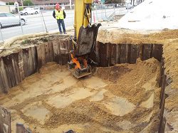 UST Pit Backfill in Shored Excavation