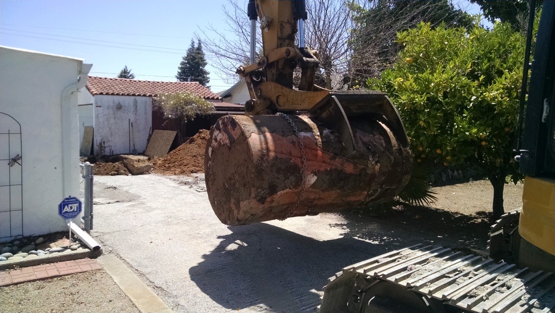Removal of Concrete filled ust, cupertino, california
