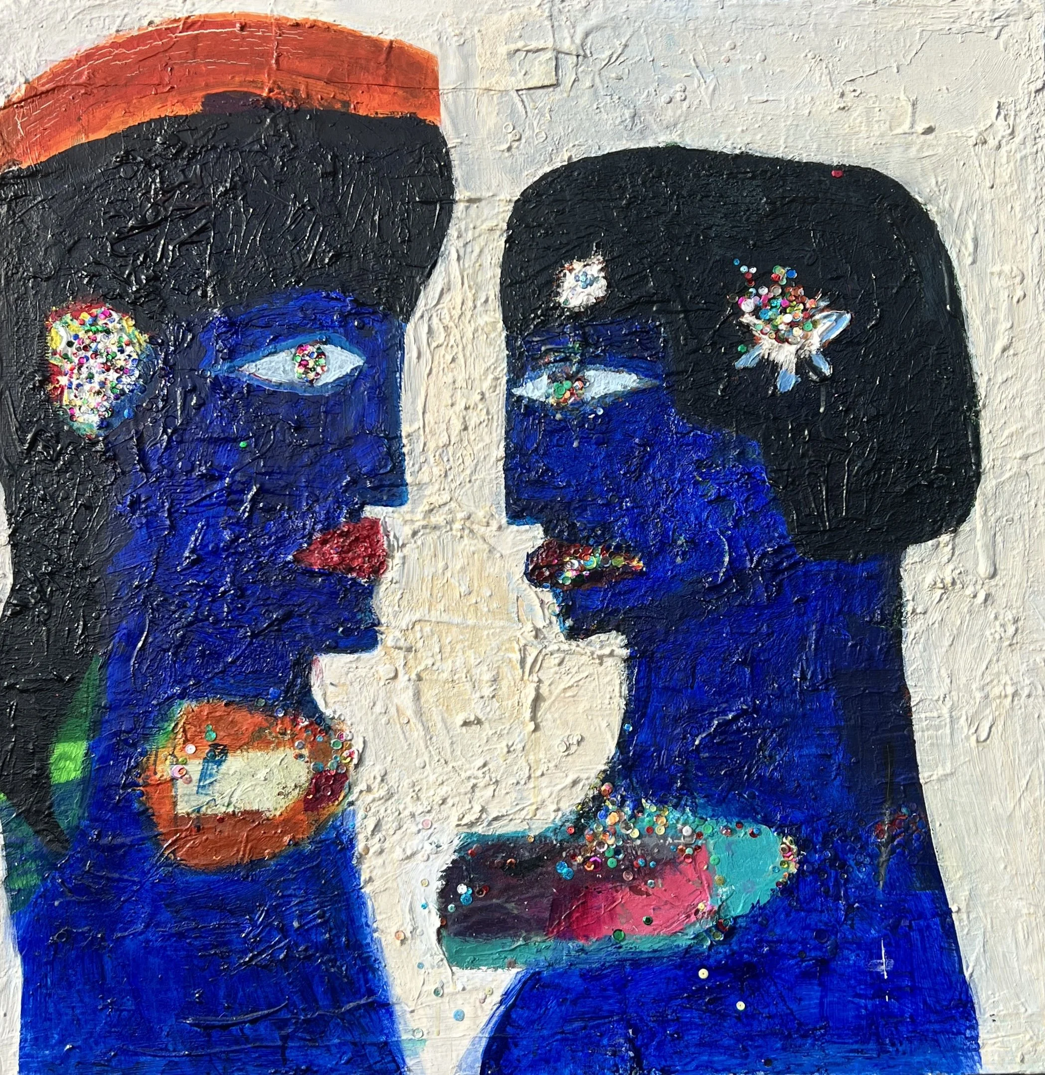 Blue Guardians of the Voice             100 x 100 cm 