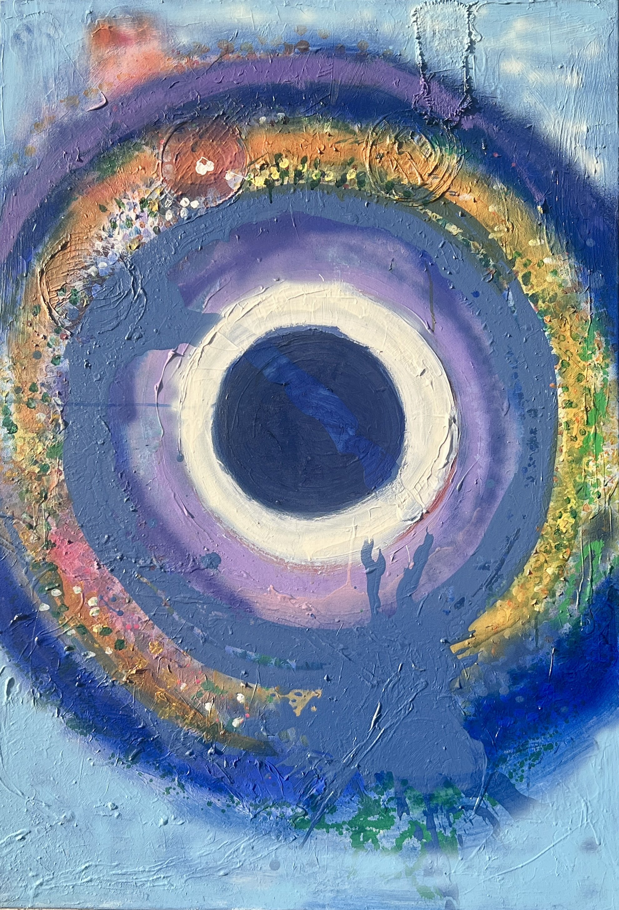 Blue is where thoughts rest        80 x 115 cm