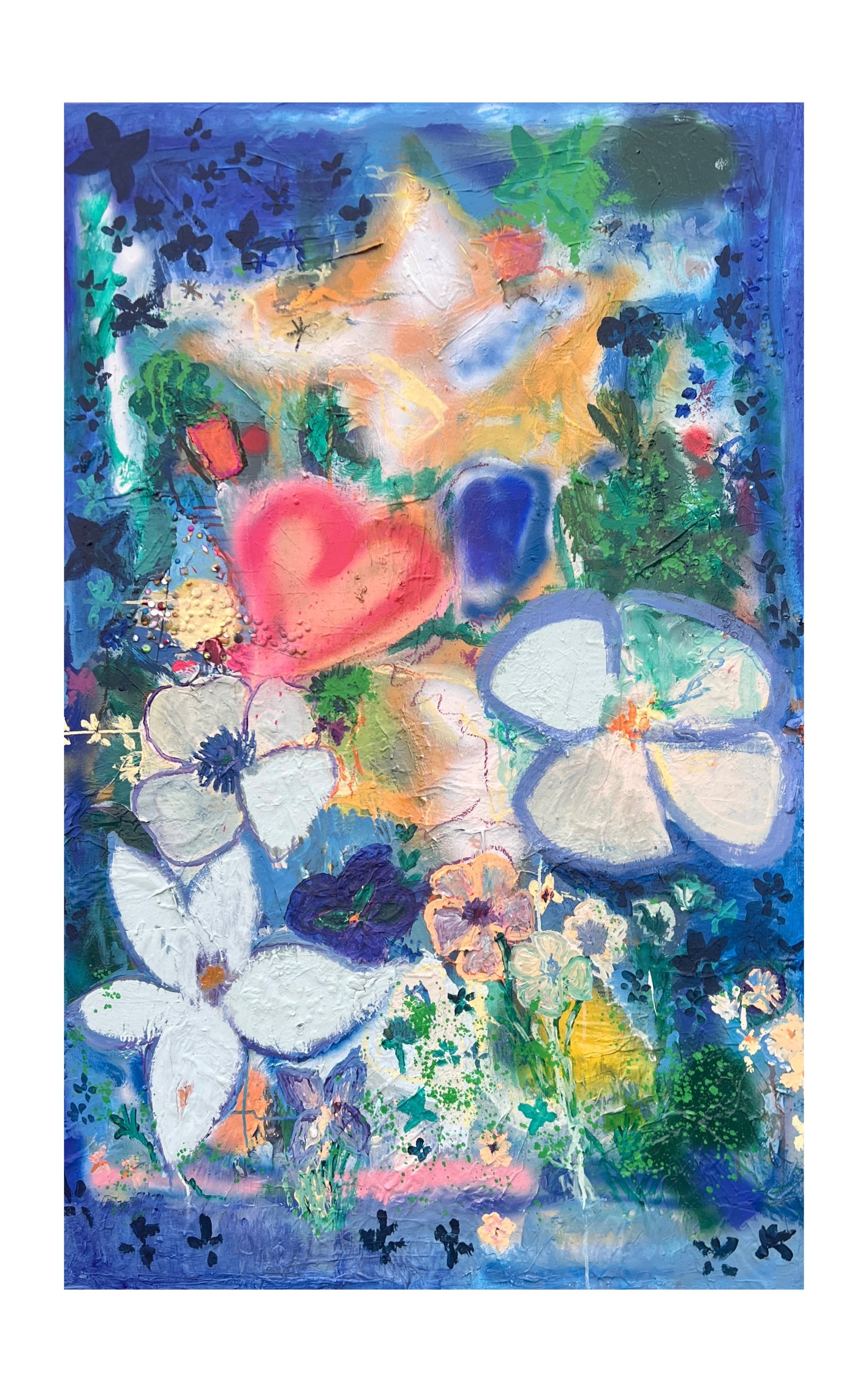 Where lights blooms within.     100x 150 cm