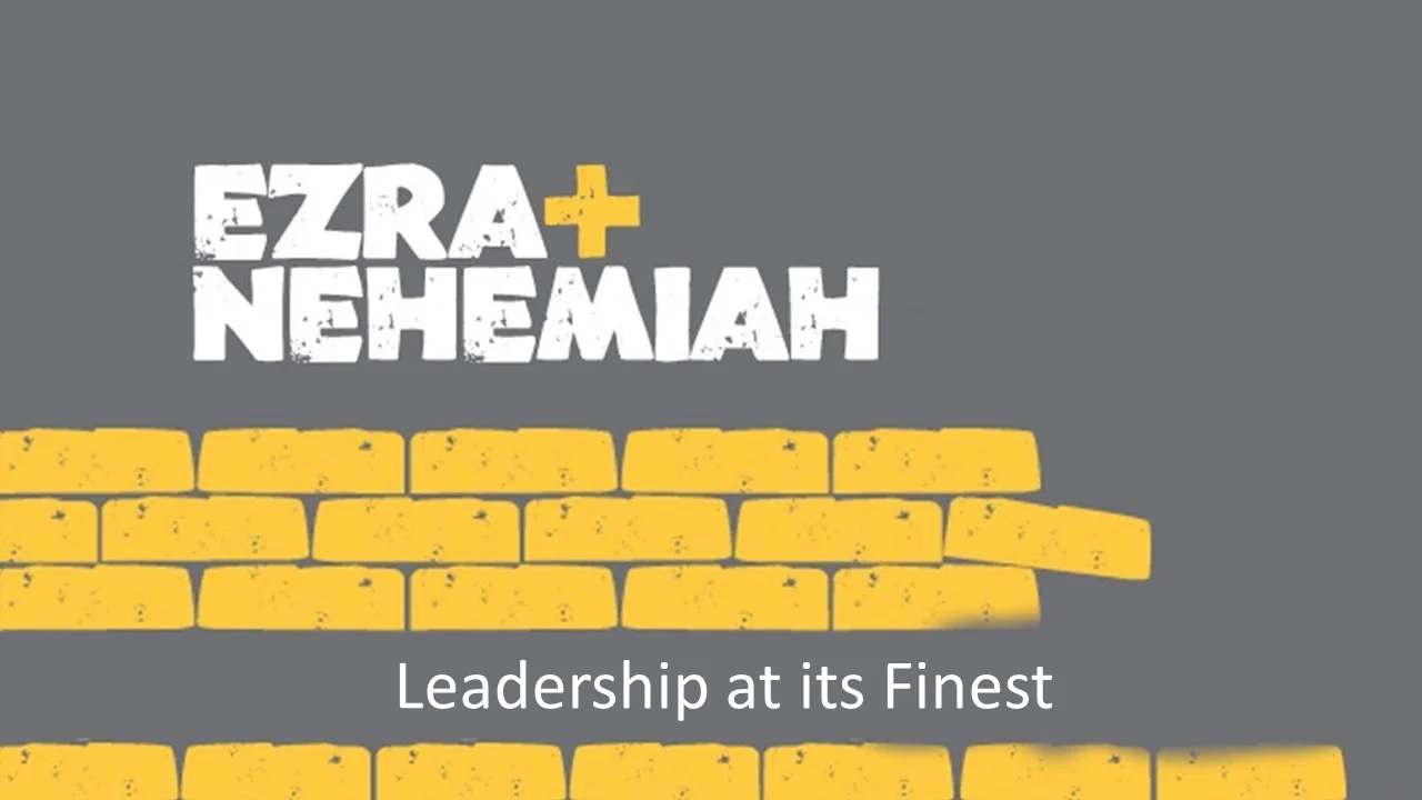 What makes a great leader? As Christians, we are all called to be leaders in some way or another. Some of us are called to lead on the front lines. Some of us are called to lead behind the scenes. Well, Ezra and Nehemiah were great leaders. These two men were called to lead major rebuilding efforts in Israel. And if you think about it, as Christ-followers we are called to be used to rebuild God's kingdom here on earth. But what's that going to take? Great leadership! Join us as we tackle what it means to be a great leader as we look at the stories of Ezra and Nehemiah.