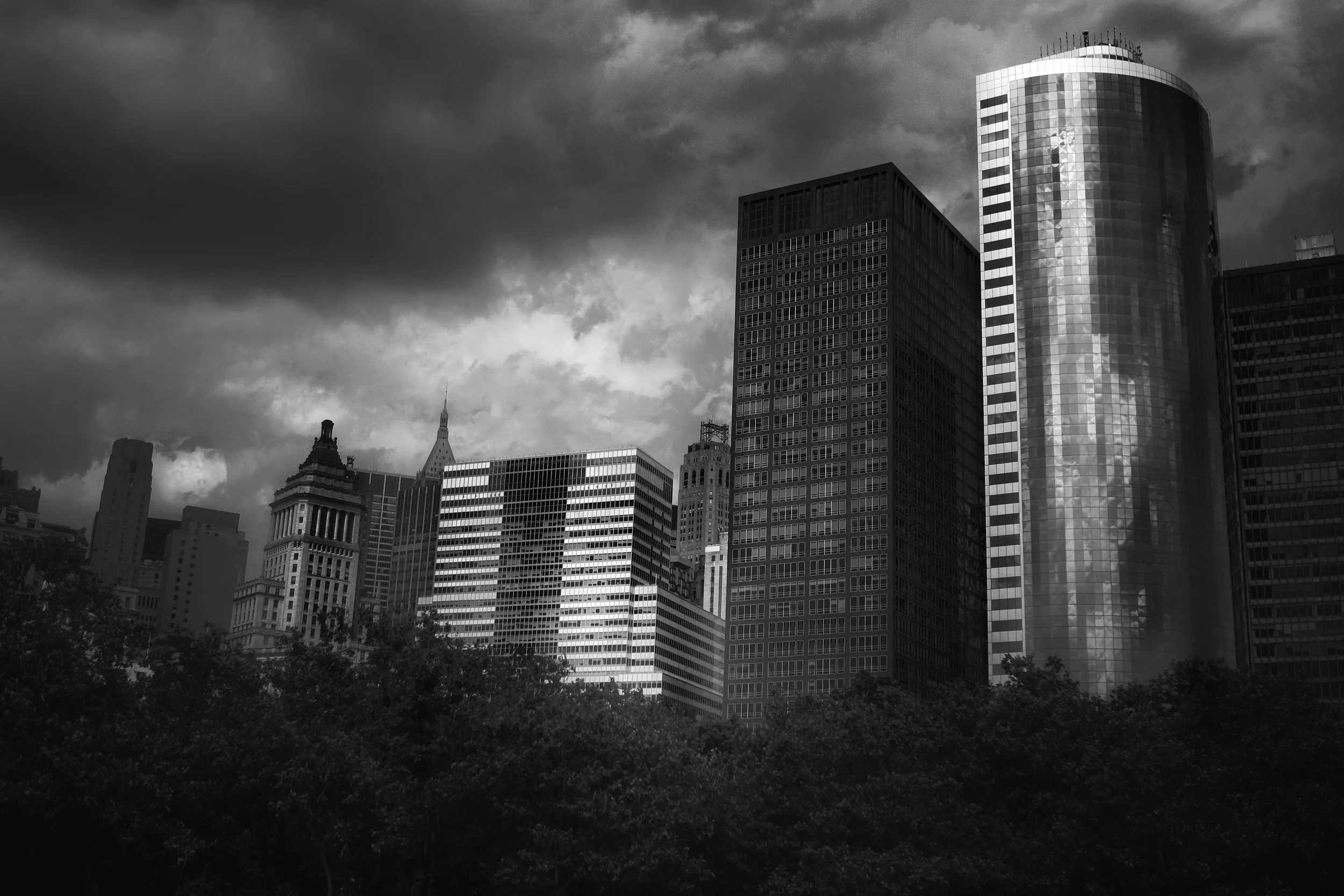 NYC Moody Skyline Print