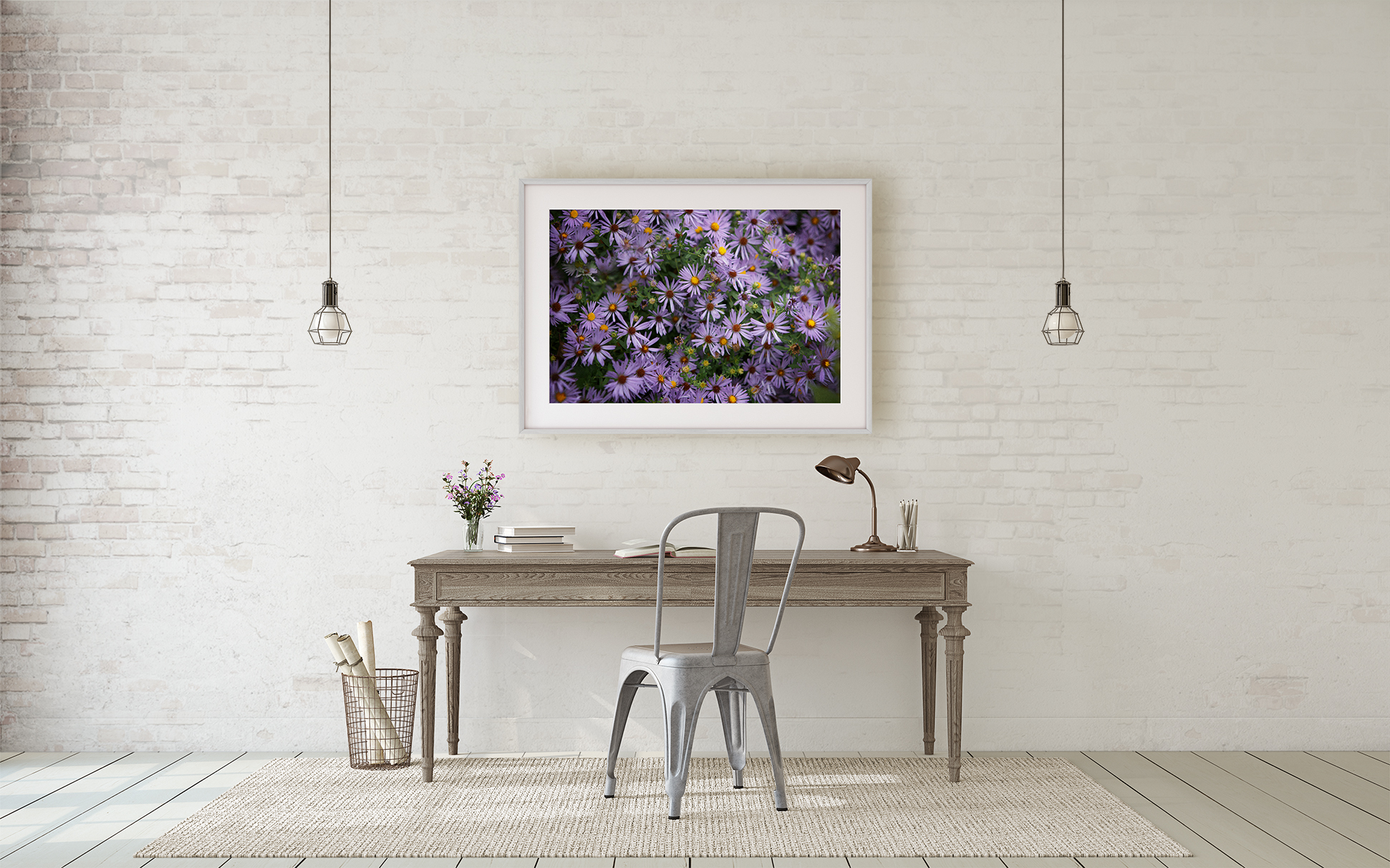 Purple art and home decor