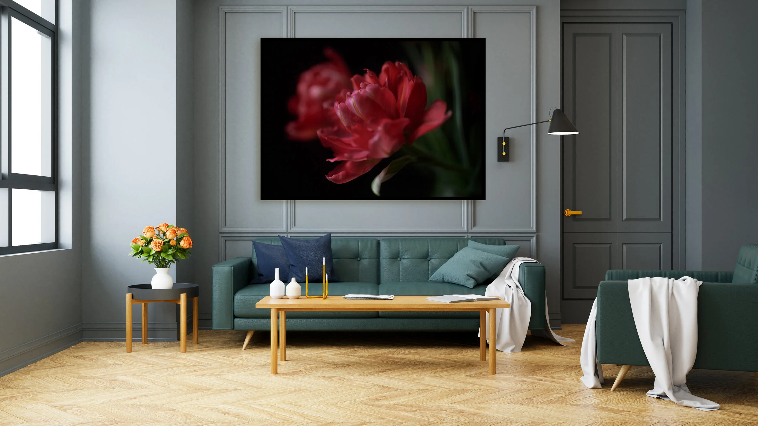 green-living-room-with-floral-art-print-interior-design.jpg