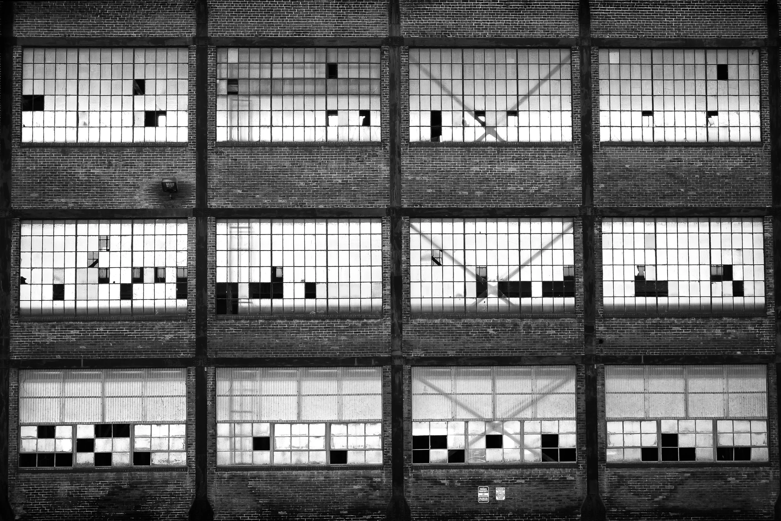 Black and white industrial art print, Bethlehem steel wall decor