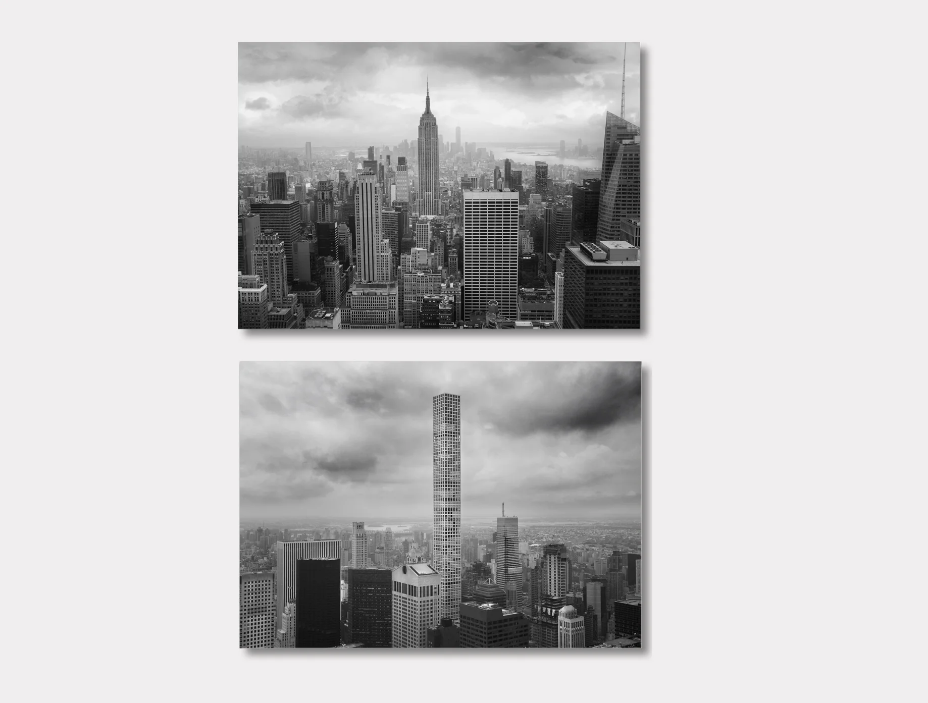 The Tempest - Set of 2 Prints, NYC Skyline Art