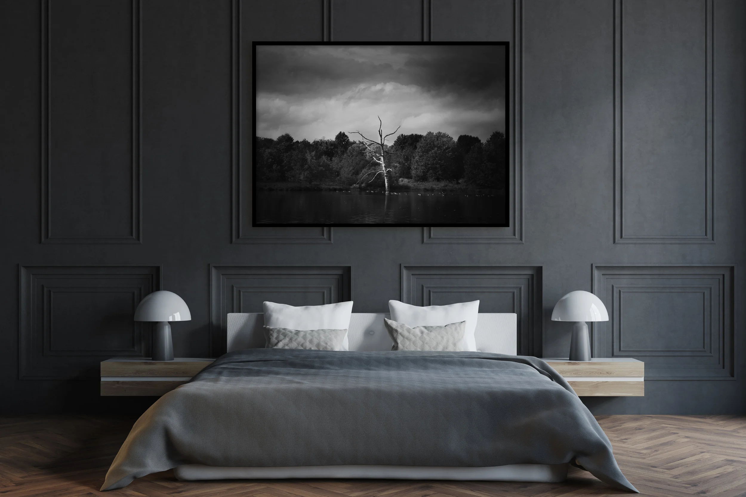 B&amp;W Landscape Art, Old Moody Tree