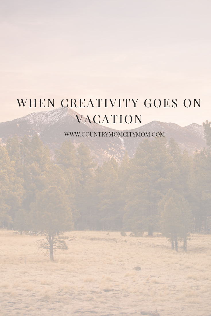 When Creativity Goes on Vacation