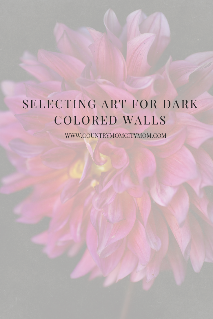 Selecting Art for Dark Colored Rooms