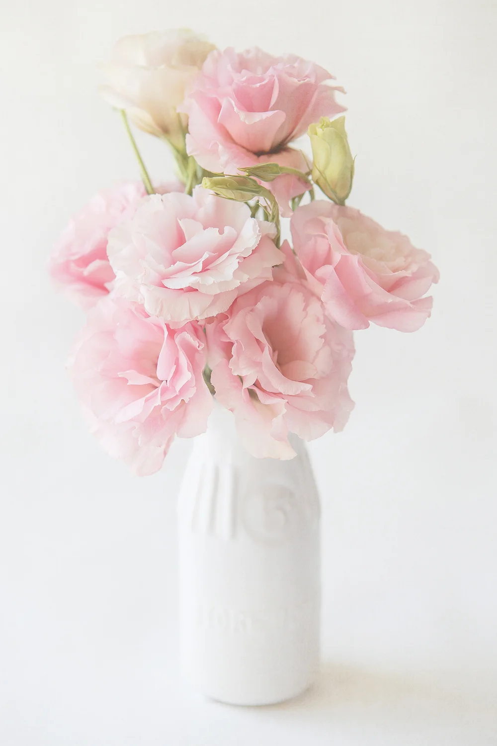 Set Of 3 Romantic Pink Flower Prints