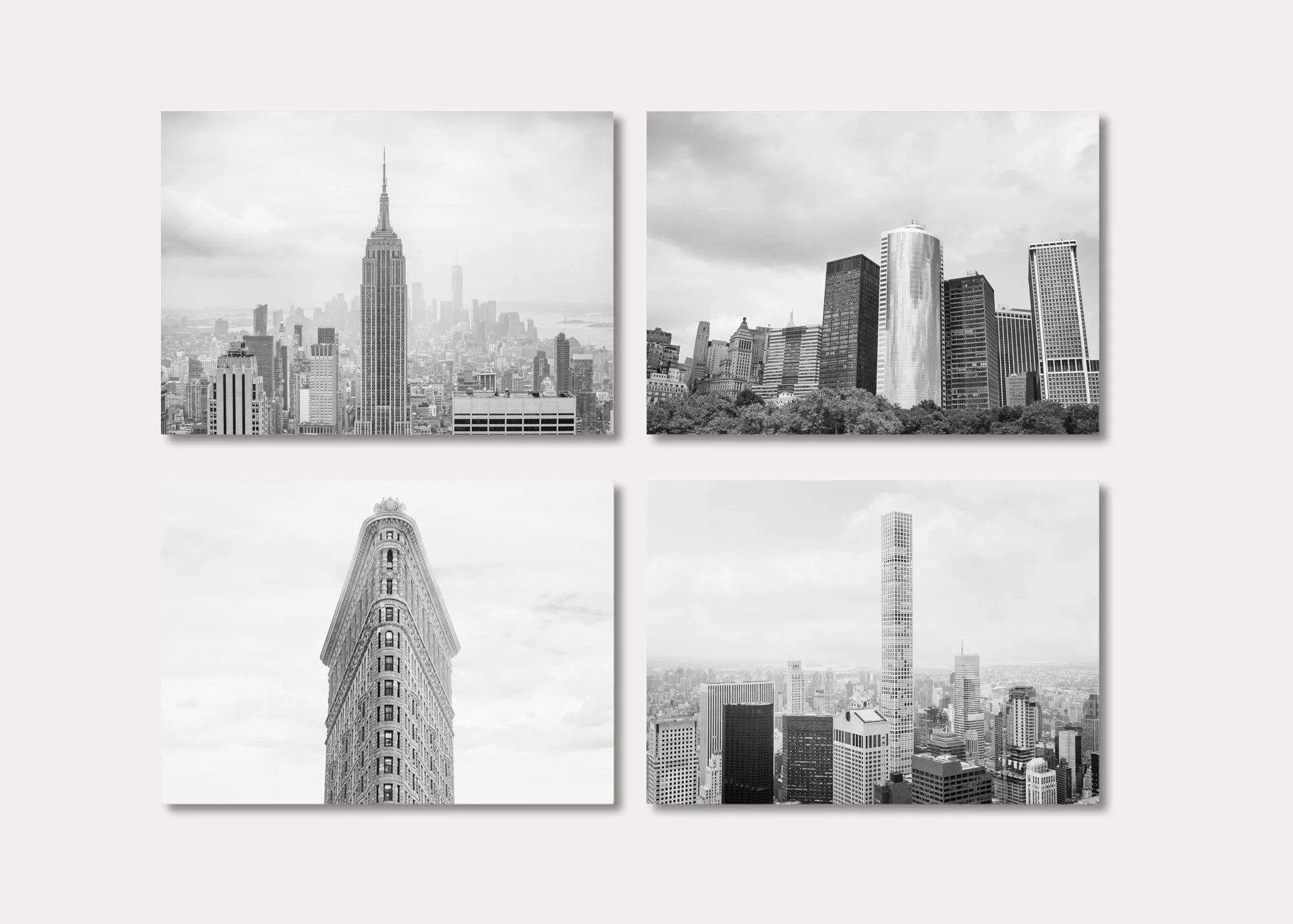 NYC Black and White Wall Print Set