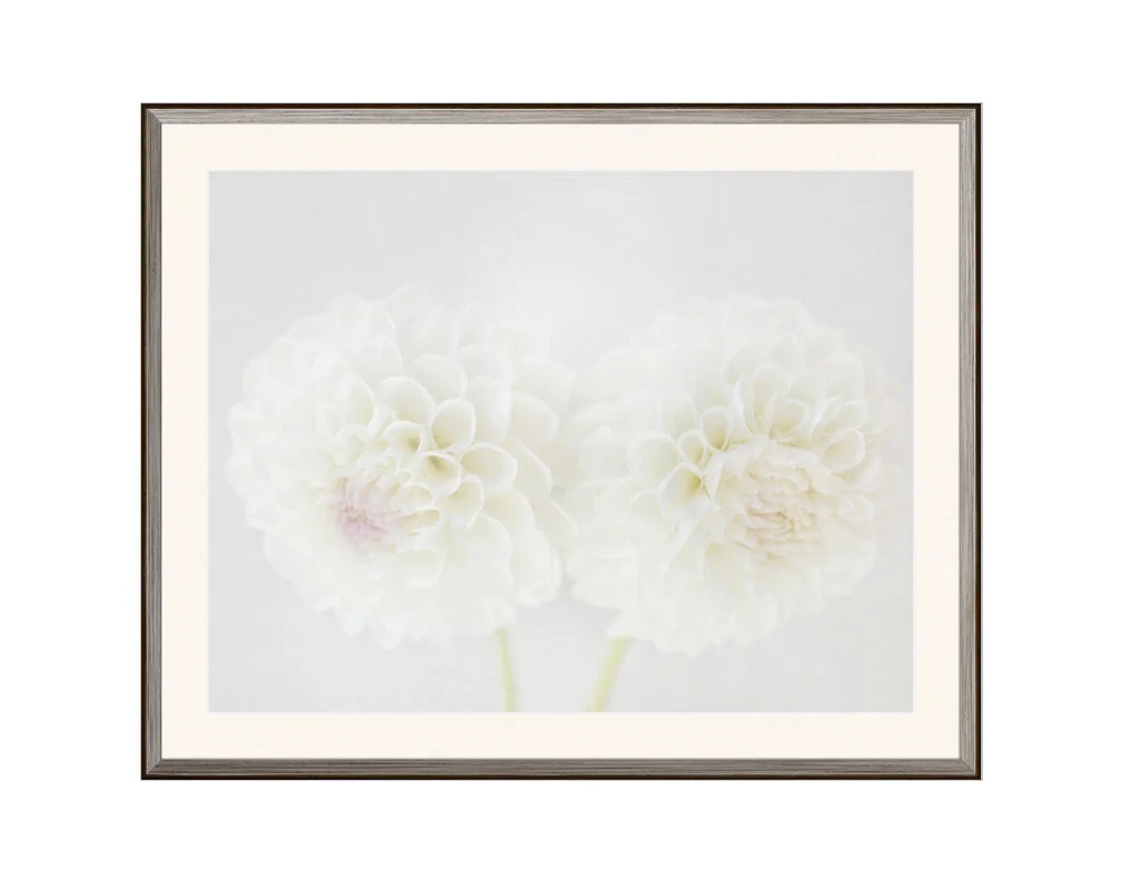 Ghost Wedding - white dahlia print