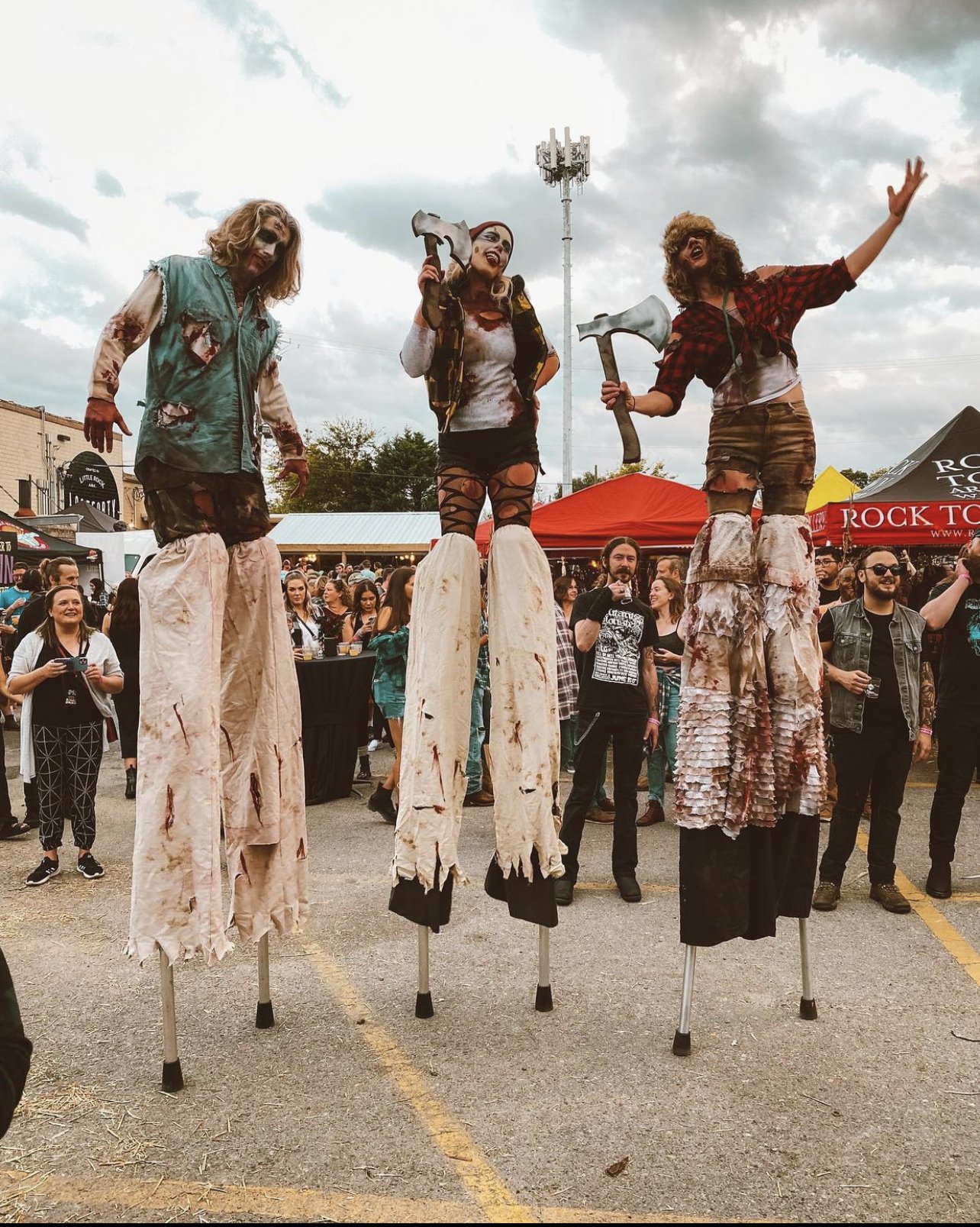 Zombie Stilt Walkers