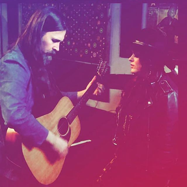 Got to play with the ominously talented @shellyfairchild tonight at @3rdandlindsley  Thanks to @jude_djf for taking this pic of the backstage rehearsal.