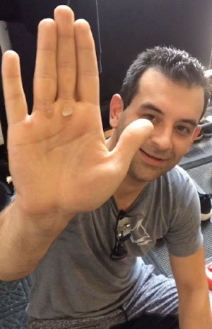 Here is Arash on HIS actual One Year Anniversary with Black Tusk