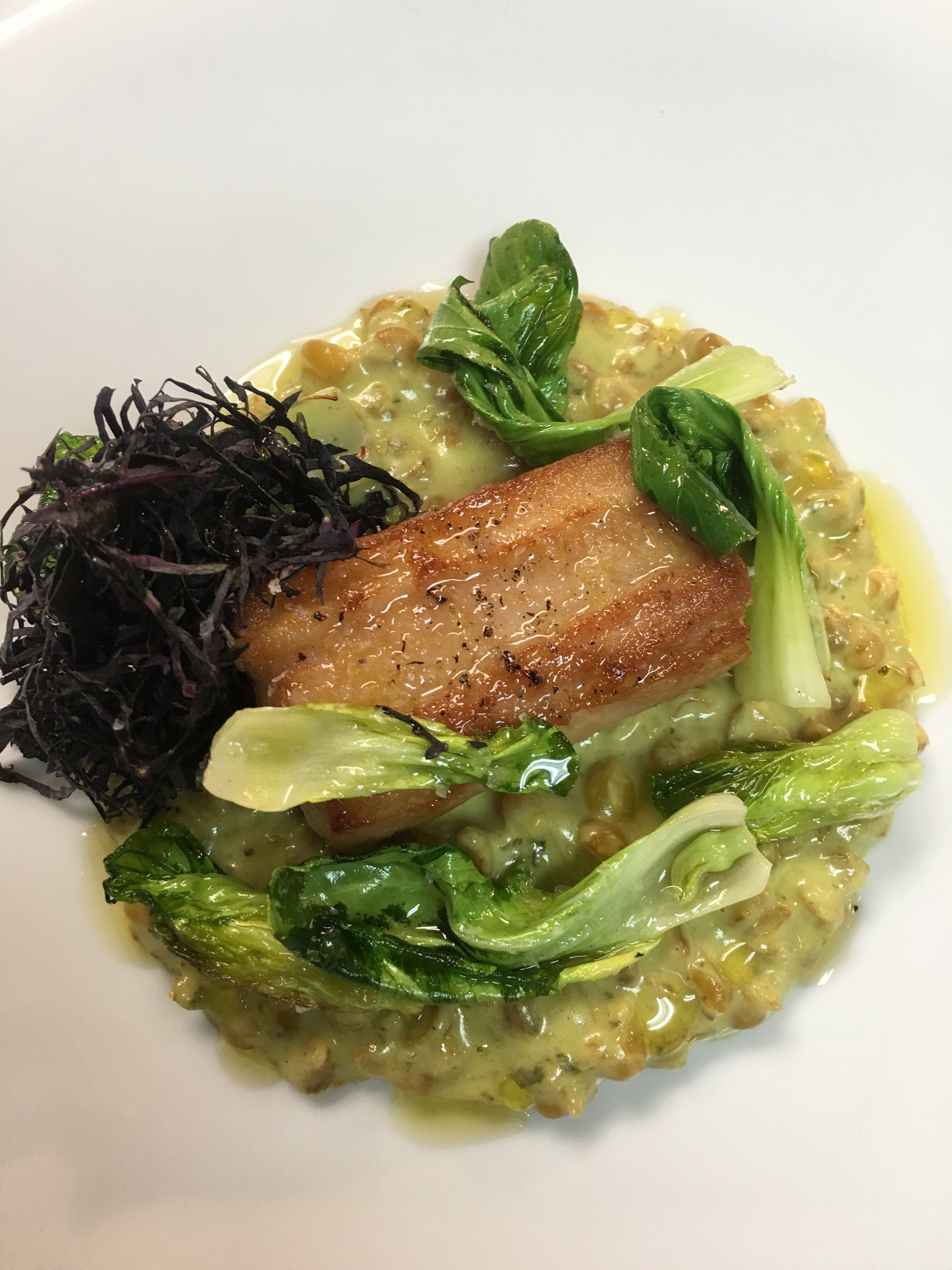 Ginger, turmeric, fennel braised pork belly