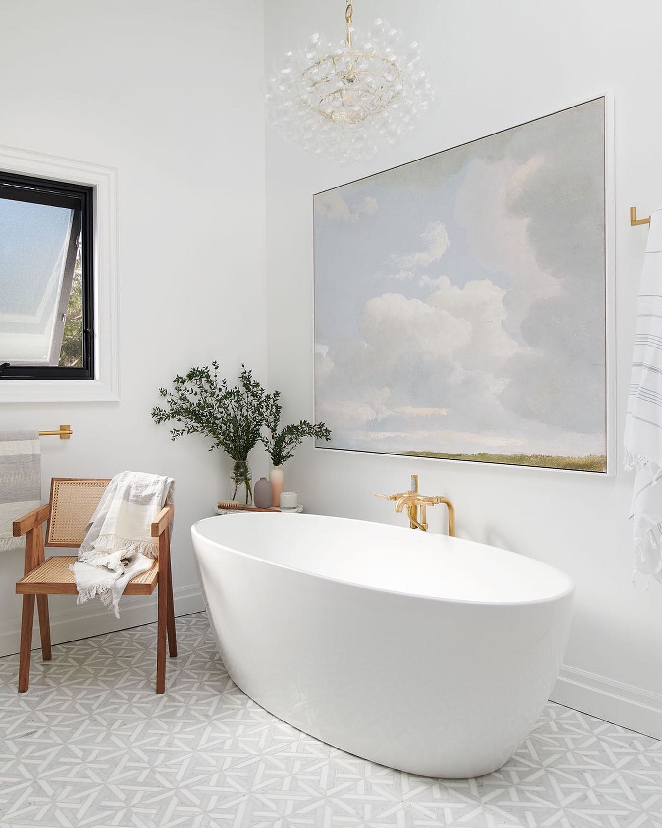 Repost @houseandhomemag &ldquo;I love combining styles for a truly curated look.&quot; If you're designing a principal bathroom, get inspired by these two unique styles at the link in bio. #Houseandhomemag

Design: Feasby &amp; Bleeks Design
Photo:  