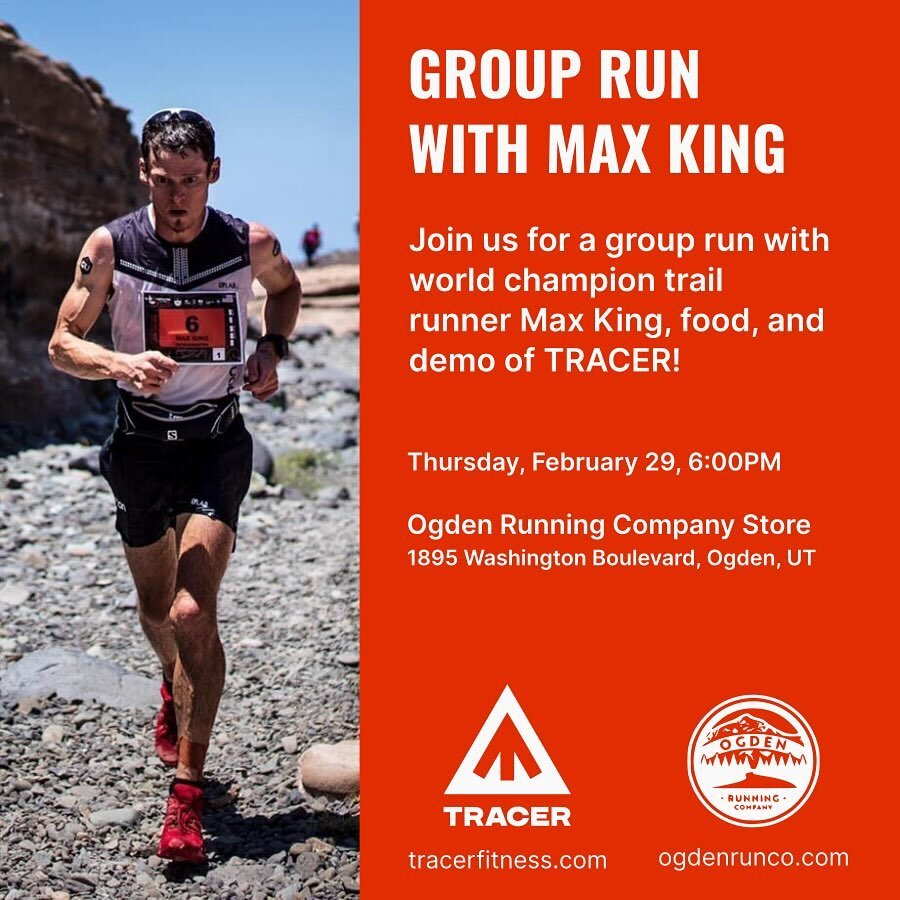 There&rsquo;s a big National skimo race in Utah this week but first up, and most important, is a super fun run at @ogdenrunningcompany on Thursday night. 
Come on out for a short run and learn more about the TRACER coaching platform after. Of course 