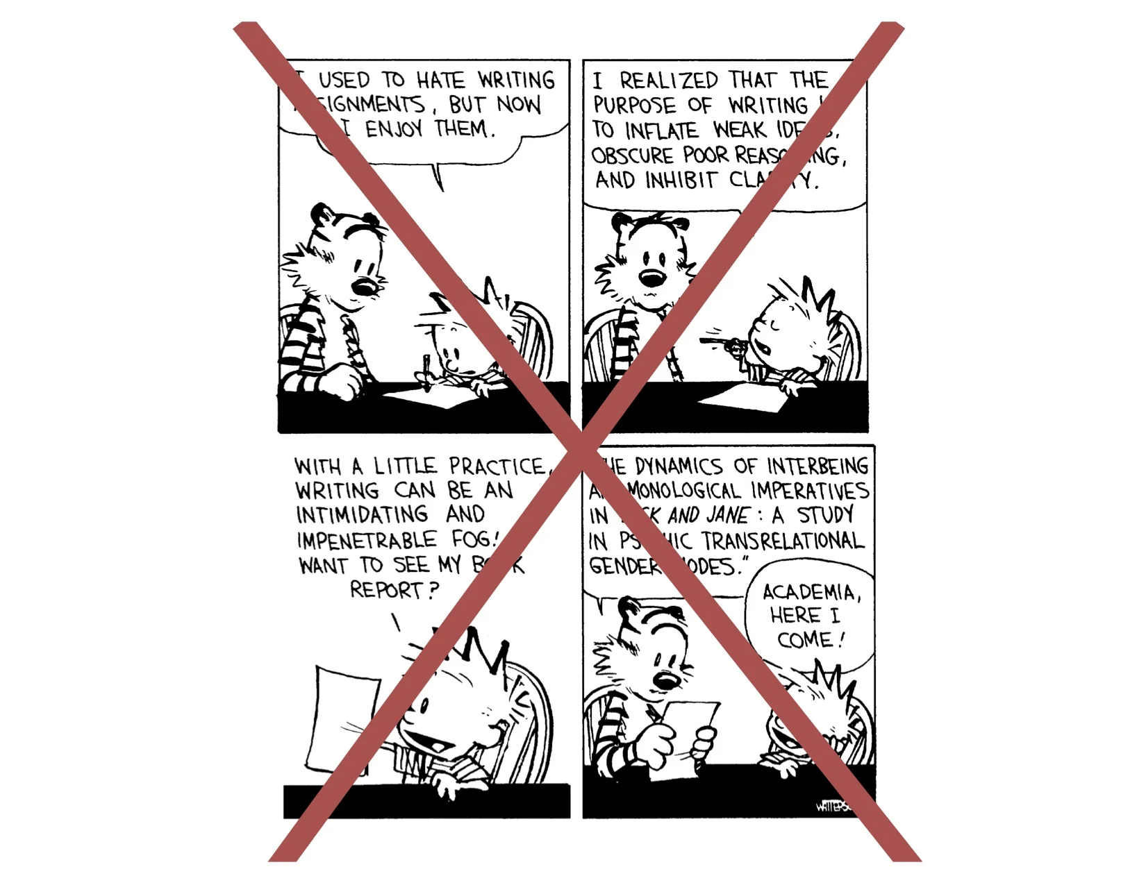 Don't be like Calvin!