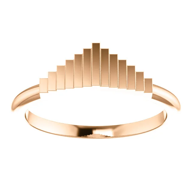 14K Geometric Stackable Ring