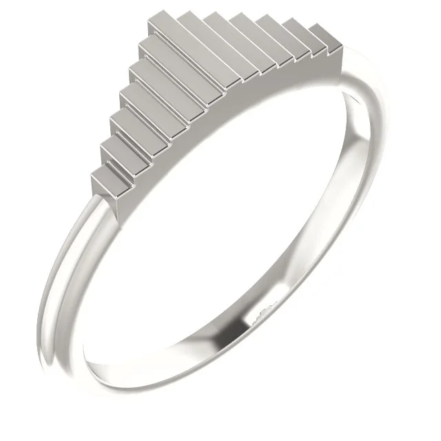 Sterling Geometric Stackable Ring