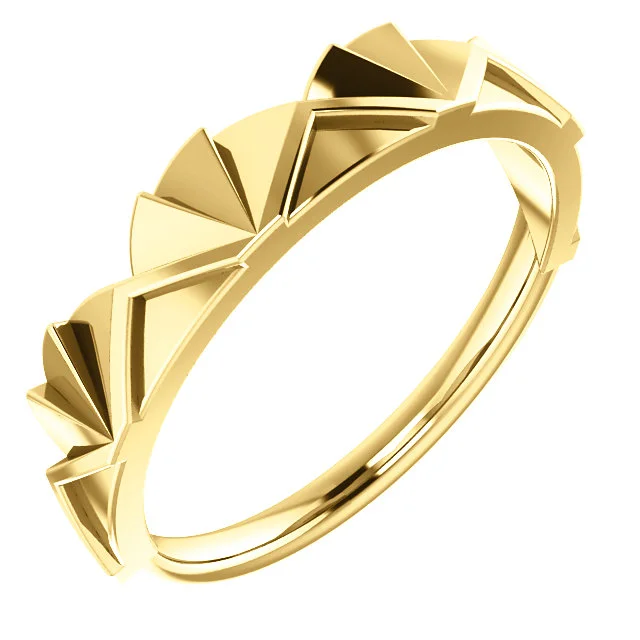 14K Stackable Crown Ring