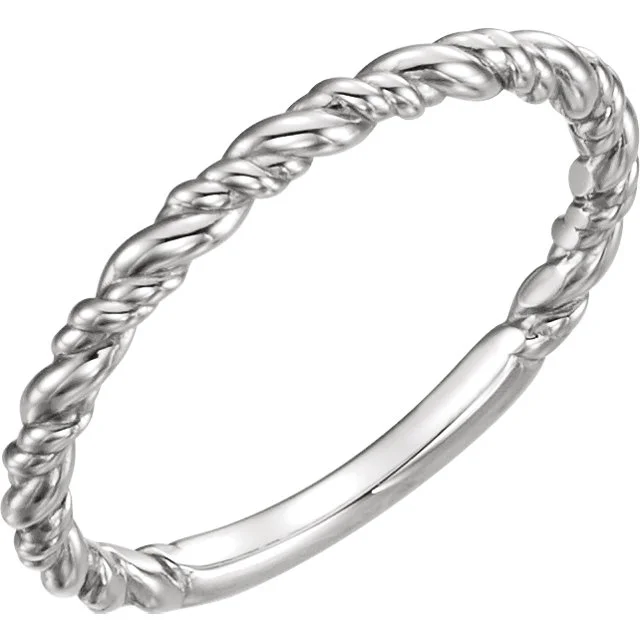 Sterling Rope Ring