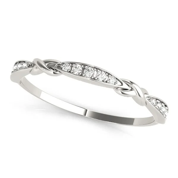 14K Diamond Stackable Band