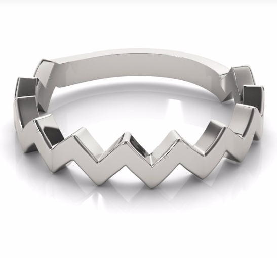 14K Zig-Zag Stackable Ring