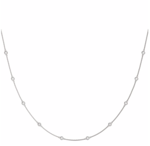 14K Diamond on Chain Necklace