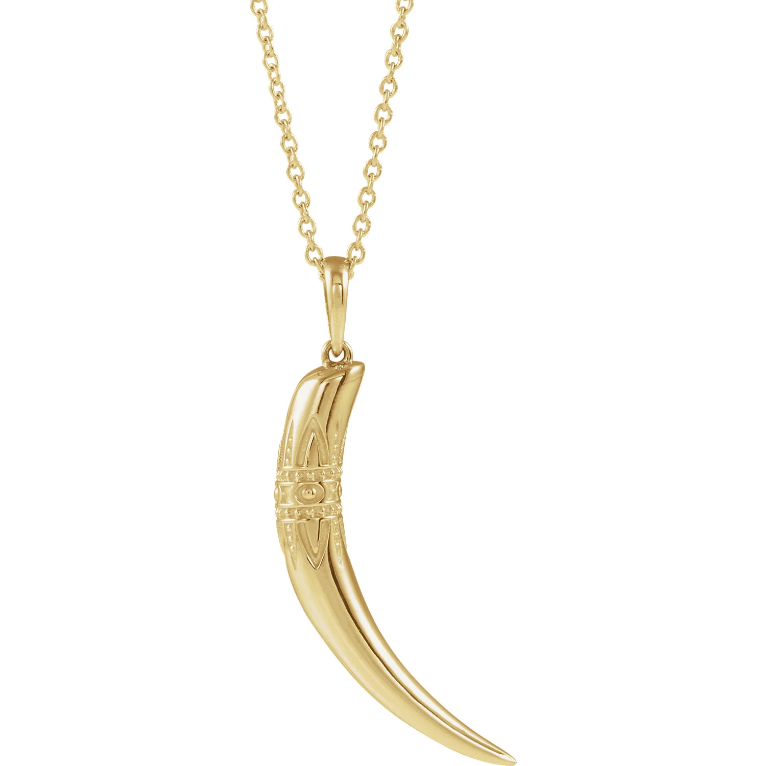 14K Tusk Necklace