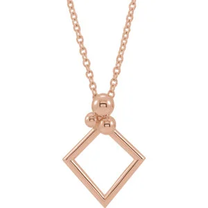 14K Geometric Necklace