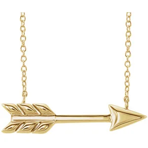 14K Gold Arrow Necklace