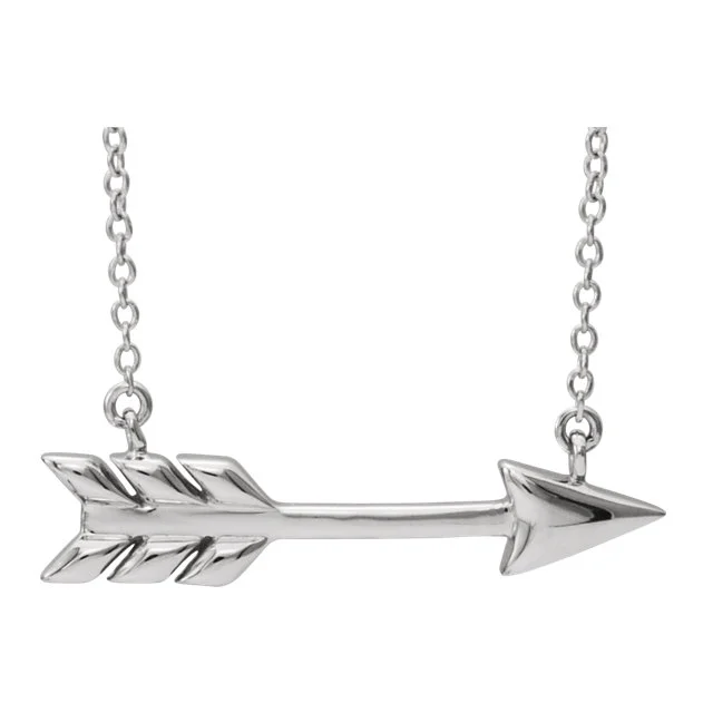 Sterling Silver Arrow Necklace