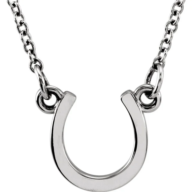 Sterling Silver Horseshoe Necklace