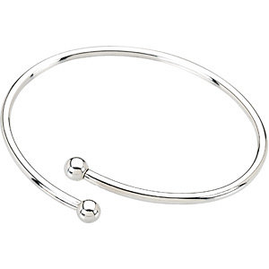 Sterling Silver Open Bangle 