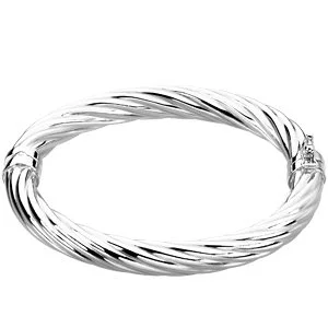 Sterling Silver Hinged Bangle