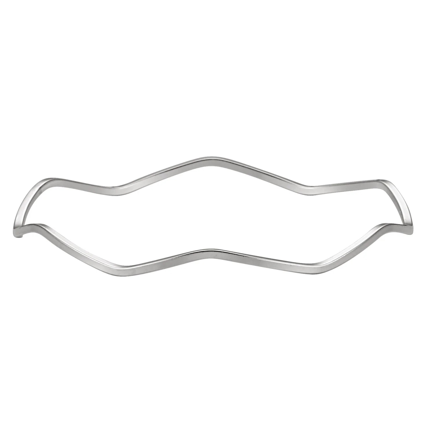 Sterling Silver Wavy Bangle
