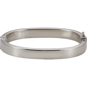 Sterling Silver Hinged Bangle