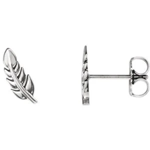 14K Leaf Earrings