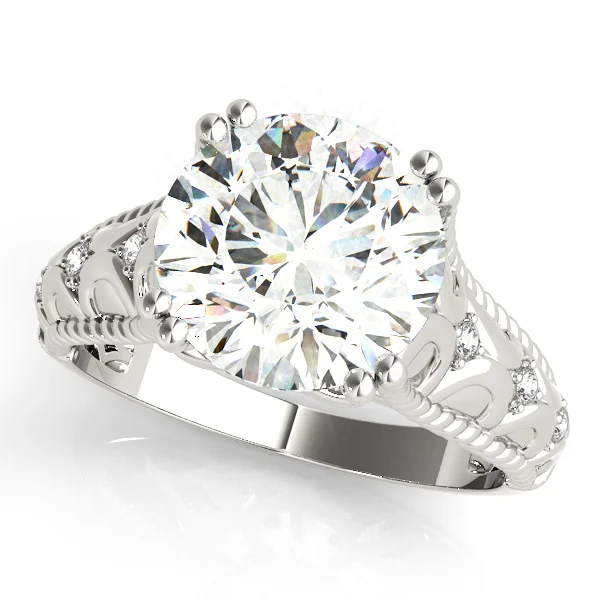 14K Butterfly Engagement Ring