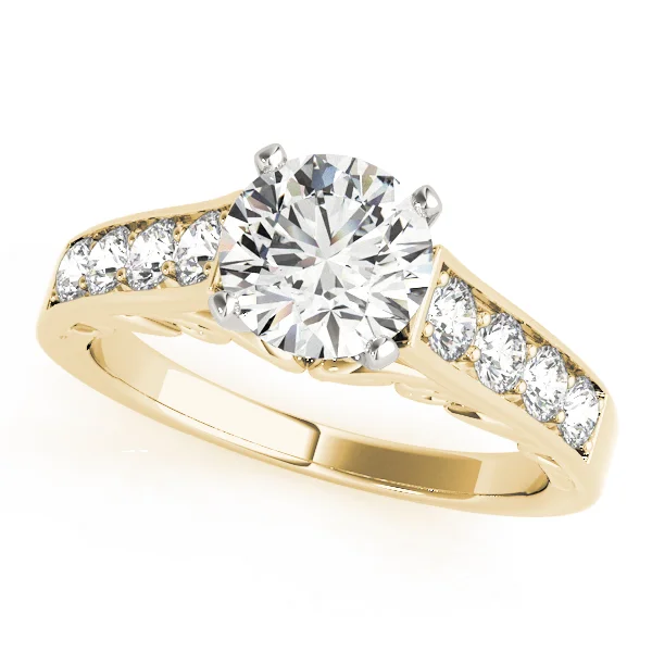 14K Filigree Engagement Ring &amp; Anniversary Band