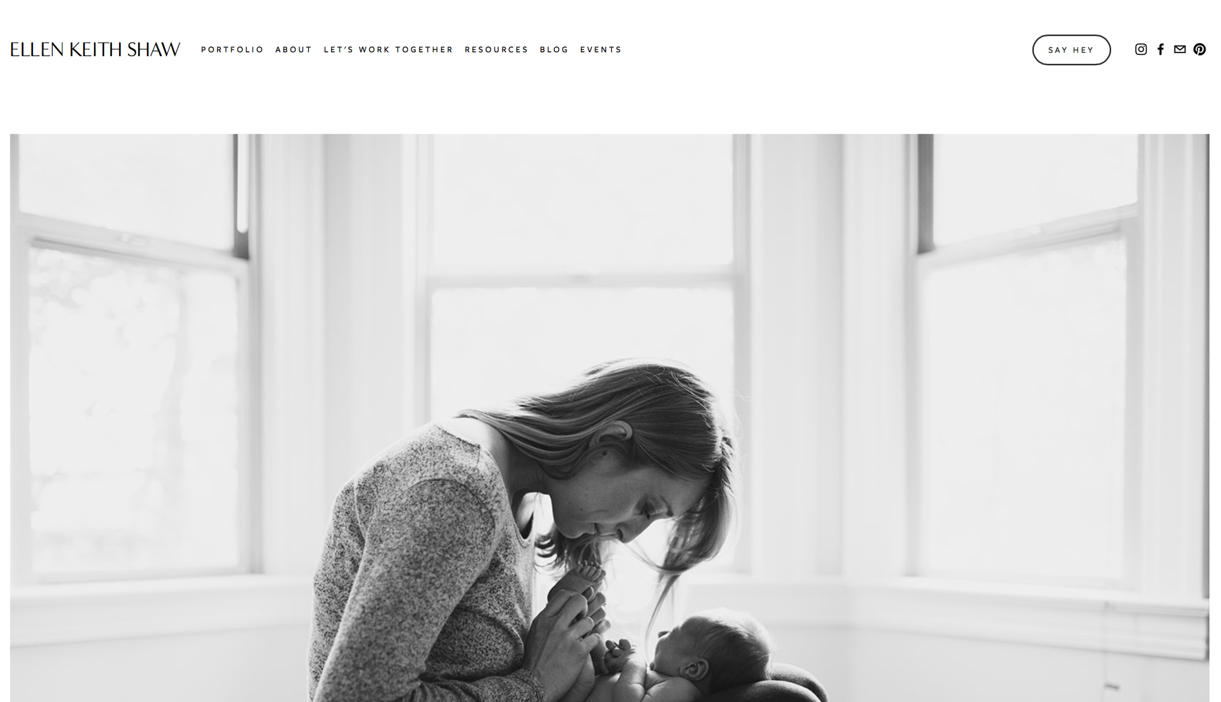 My thoughts on Ellen’s website - Last week I was checking in on my students, visiting their profiles to see where they were at and really loved Ellen’s Instagram and then I visited her website… Sigh… It's just so beautiful, as are her images! Simple and unique! I honestly love everything about her branding, right down to the fonts she chose. I think she has really rocked every aspect or her website overhaul and I cant wait to see how her other platforms evolve over time! See more of Ellen’s work - INSTAGRAM // PINTEREST // FACEBOOK // WEBSITE