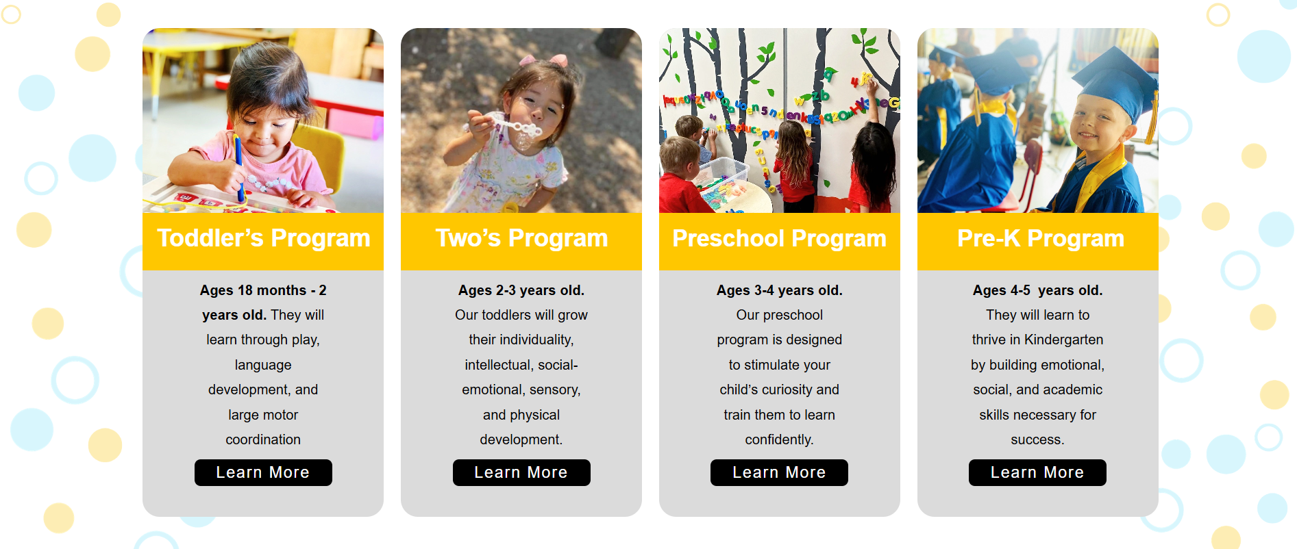 Lago Vista Academy — Mobile Program Layouts